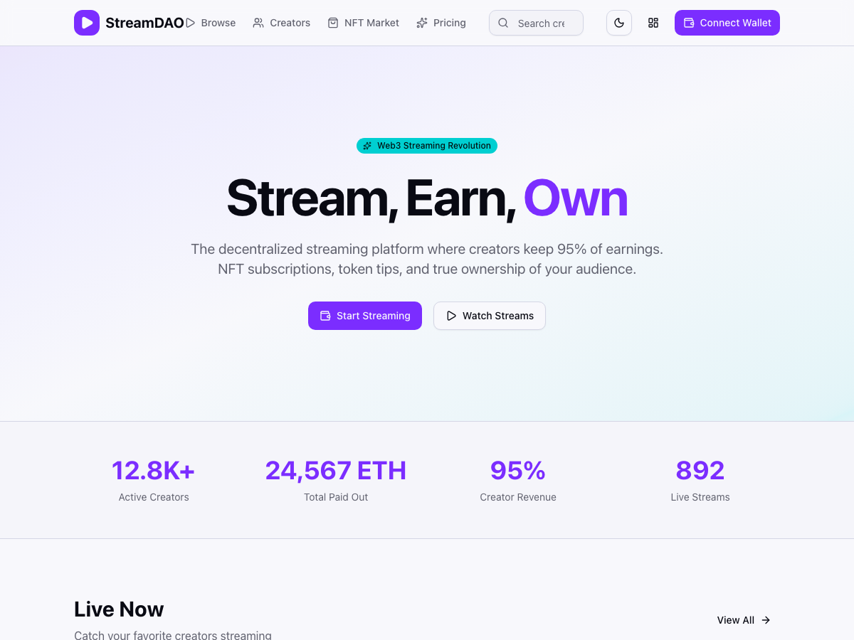 StreamDAO